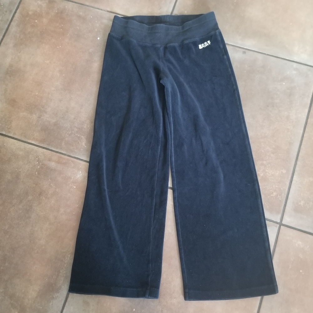 Bebe Sport Black Sweatpants S Wide Leg Y2K EUC